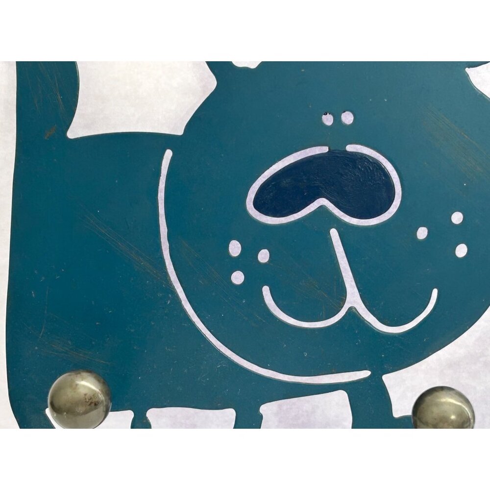 Kitty Cat & Fish Metal Wall Hook Decor Key Pet Leash Towel Hat Holder Whimsical - Picture 2 of 6